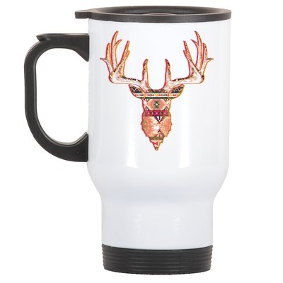 Deer Antlers Wilderness Pattern Stainless Steel Travel Mug