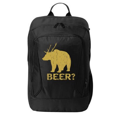 Deer Bear Beer Moose Elk Hunting Funny City Backpack