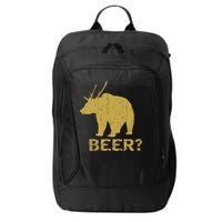 Deer Bear Beer Moose Elk Hunting Funny City Backpack