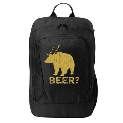 Deer Bear Beer Moose Elk Hunting Funny City Backpack