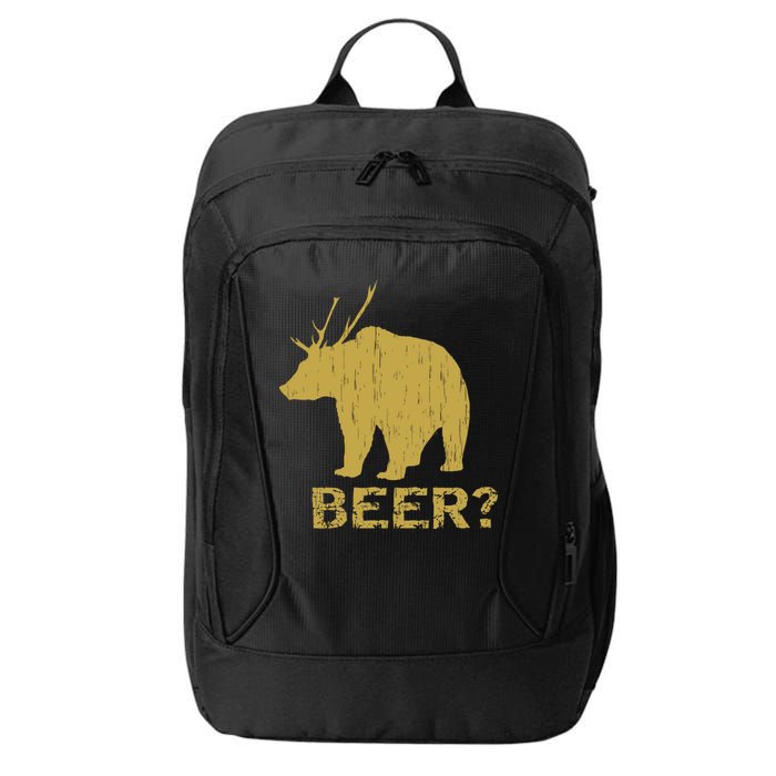 Deer Bear Beer Moose Elk Hunting Funny City Backpack