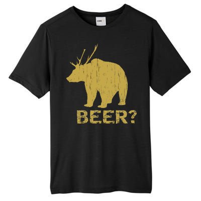 Deer Bear Beer Moose Elk Hunting Funny Tall Fusion ChromaSoft Performance T-Shirt