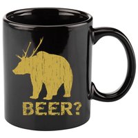 Deer Bear Beer Moose Elk Hunting Funny 11oz C Handle Ceramic Mug
