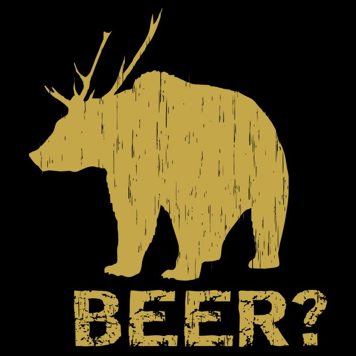 Deer Bear Beer Moose Elk Hunting Funny Flatbill Hat