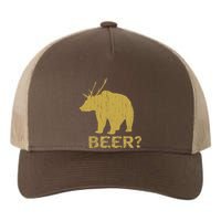 Deer Bear Beer Moose Elk Hunting Funny Yupoong Adult 5-Panel Trucker Hat