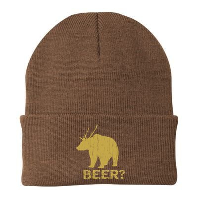 Deer Bear Beer Moose Elk Hunting Funny Knit Cap Winter Beanie