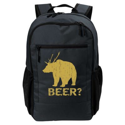 Deer Bear Beer Moose Elk Hunting Funny Daily Commute Backpack