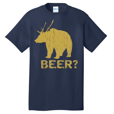 Deer Bear Beer Moose Elk Hunting Funny Tall T-Shirt