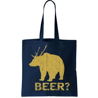 Deer Bear Beer Moose Elk Hunting Funny Tote Bag