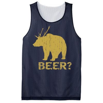 Deer Bear Beer Moose Elk Hunting Funny Mesh Reversible Basketball Jersey Tank