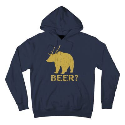 Deer Bear Beer Moose Elk Hunting Funny Tall Hoodie