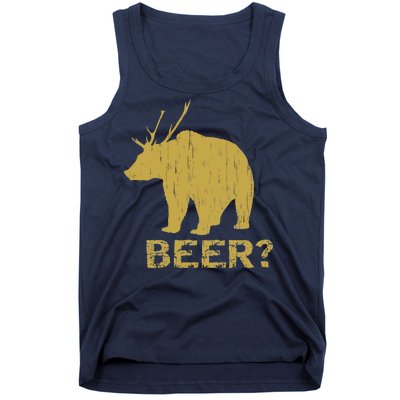 Deer Bear Beer Moose Elk Hunting Funny Tank Top