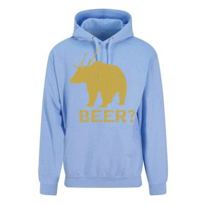 Deer Bear Beer Moose Elk Hunting Funny Unisex Surf Hoodie