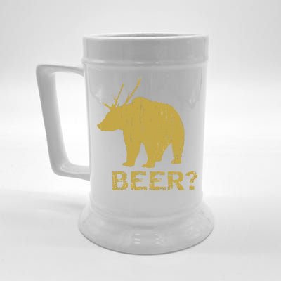 Deer Bear Beer Moose Elk Hunting Funny Beer Stein