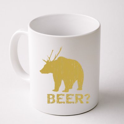 Deer Bear Beer Moose Elk Hunting Funny Coffee Mug