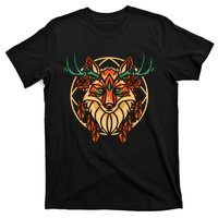 Deer Fox Abstract T-Shirt