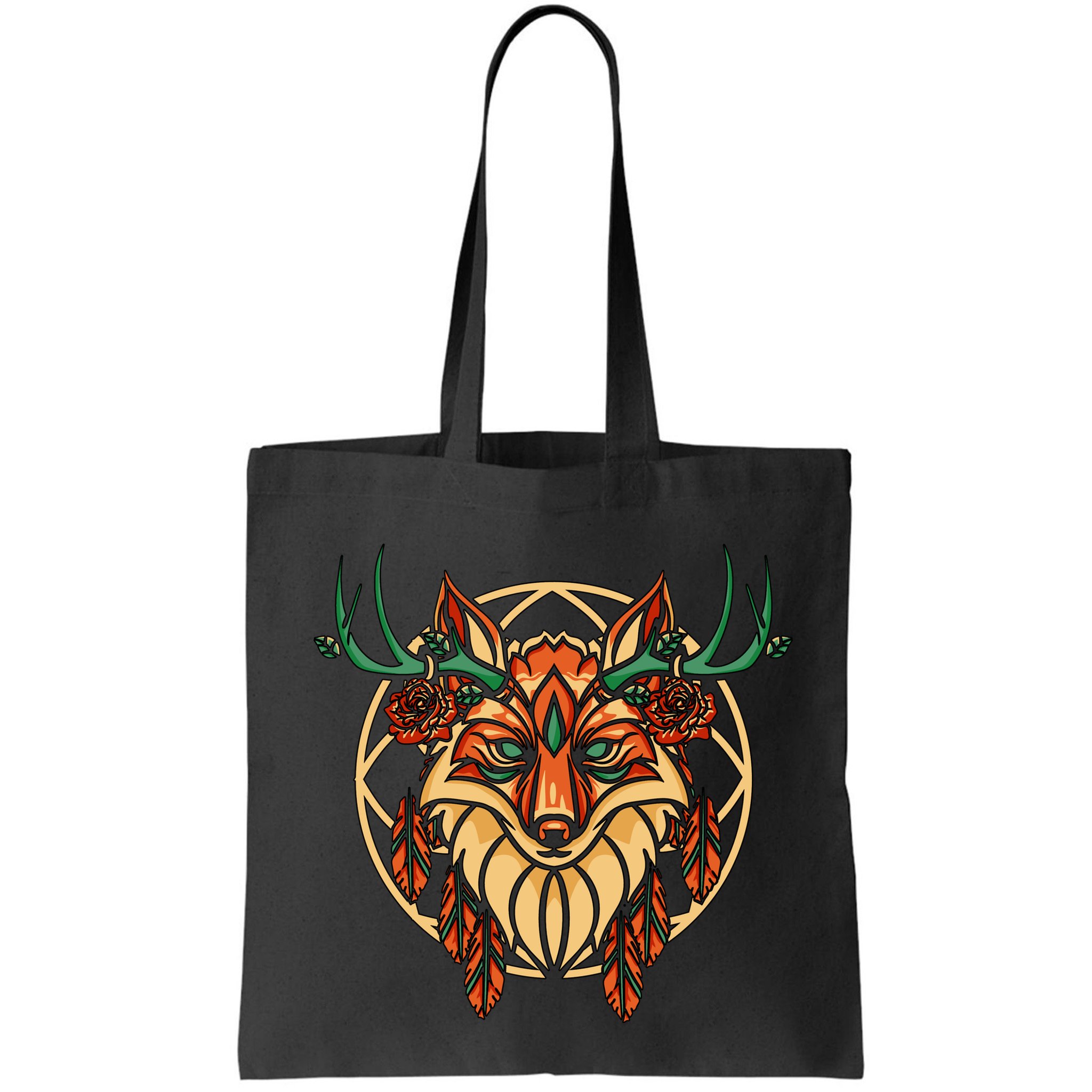 Deer Fox Abstract Bag