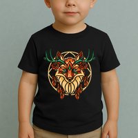 Deer Fox Abstract Toddler T-Shirt
