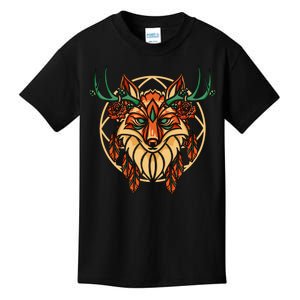 Deer Fox Abstract Kids T-Shirt