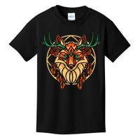 Deer Fox Abstract Kids T-Shirt