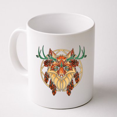 Deer Fox Abstract Coffee Mug