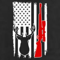 Deer Hunting Distressed USA American Flag Adult Drive Performance Visor