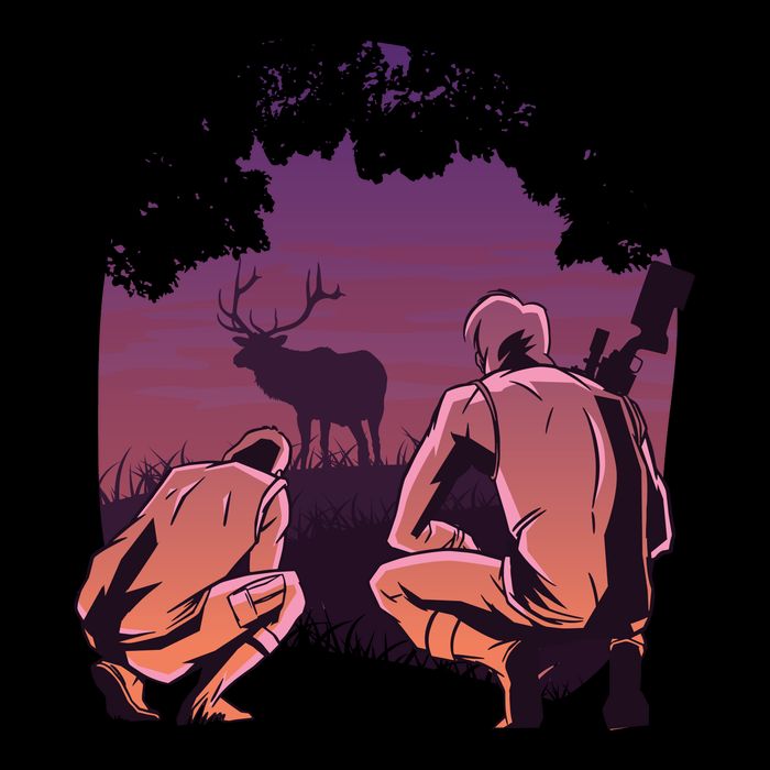 Deer Hunting Scene Apron