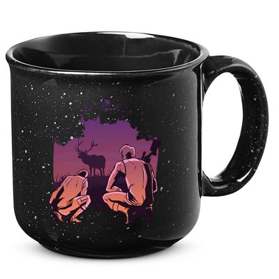 Deer Hunting Scene 15oz Campfire Ceramic Mug