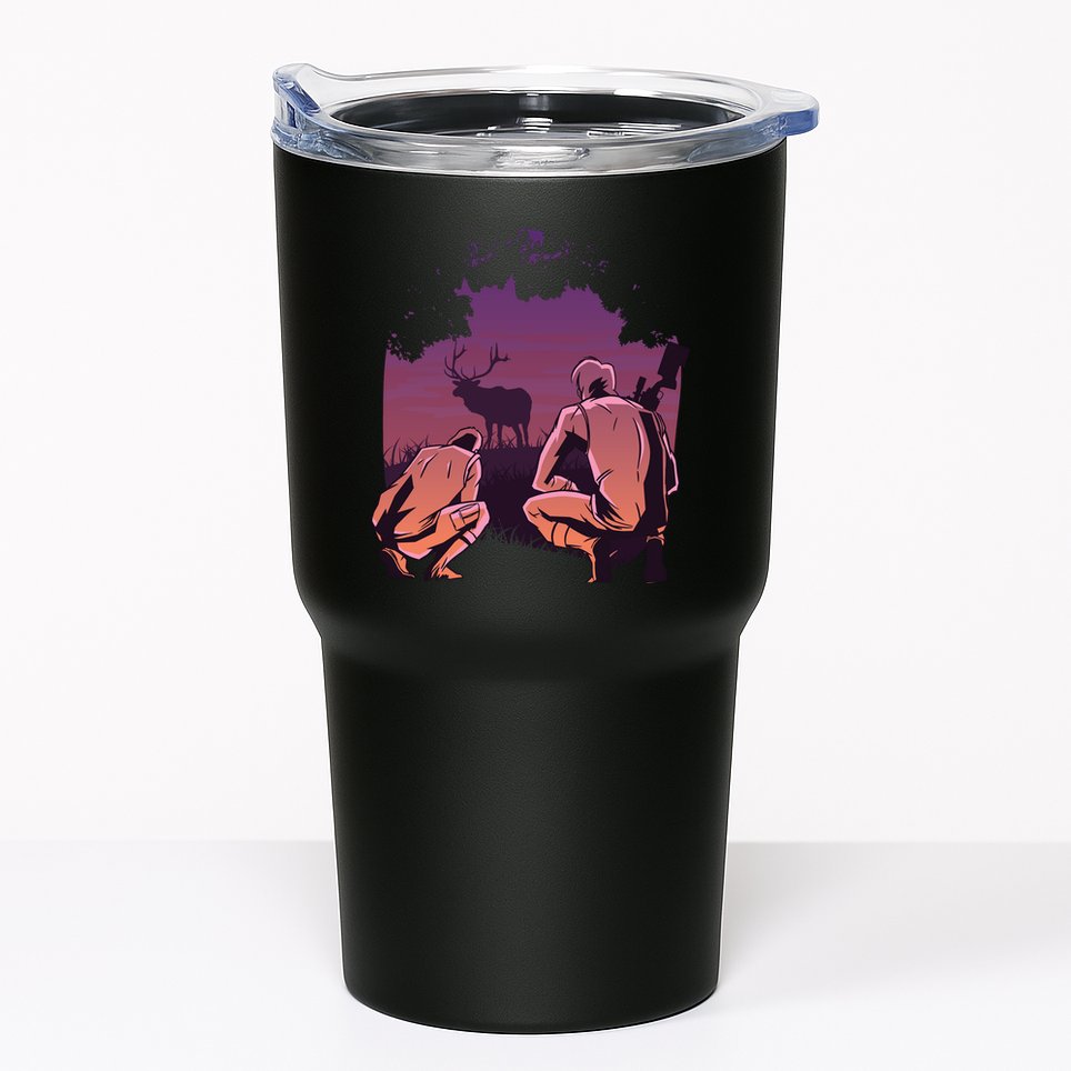 Deer Hunting Scene Tumbler