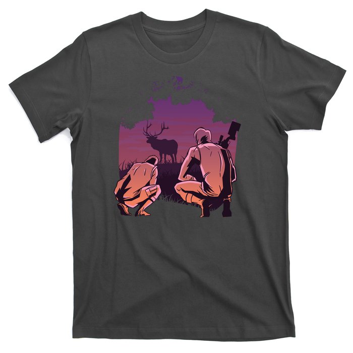 Deer Hunting Scene T-Shirt