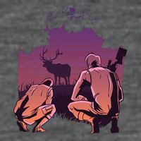 Deer Hunting Scene 7-Panel Snapback Hat