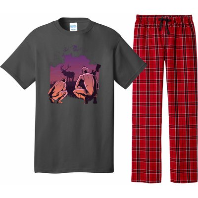 Deer Hunting Scene Pajama Set