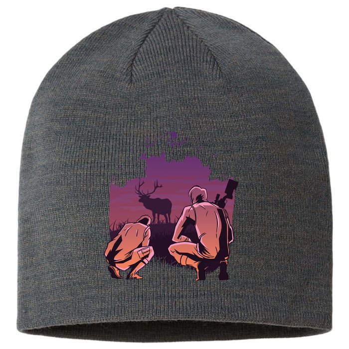 Deer Hunting Scene Sustainable Beanie