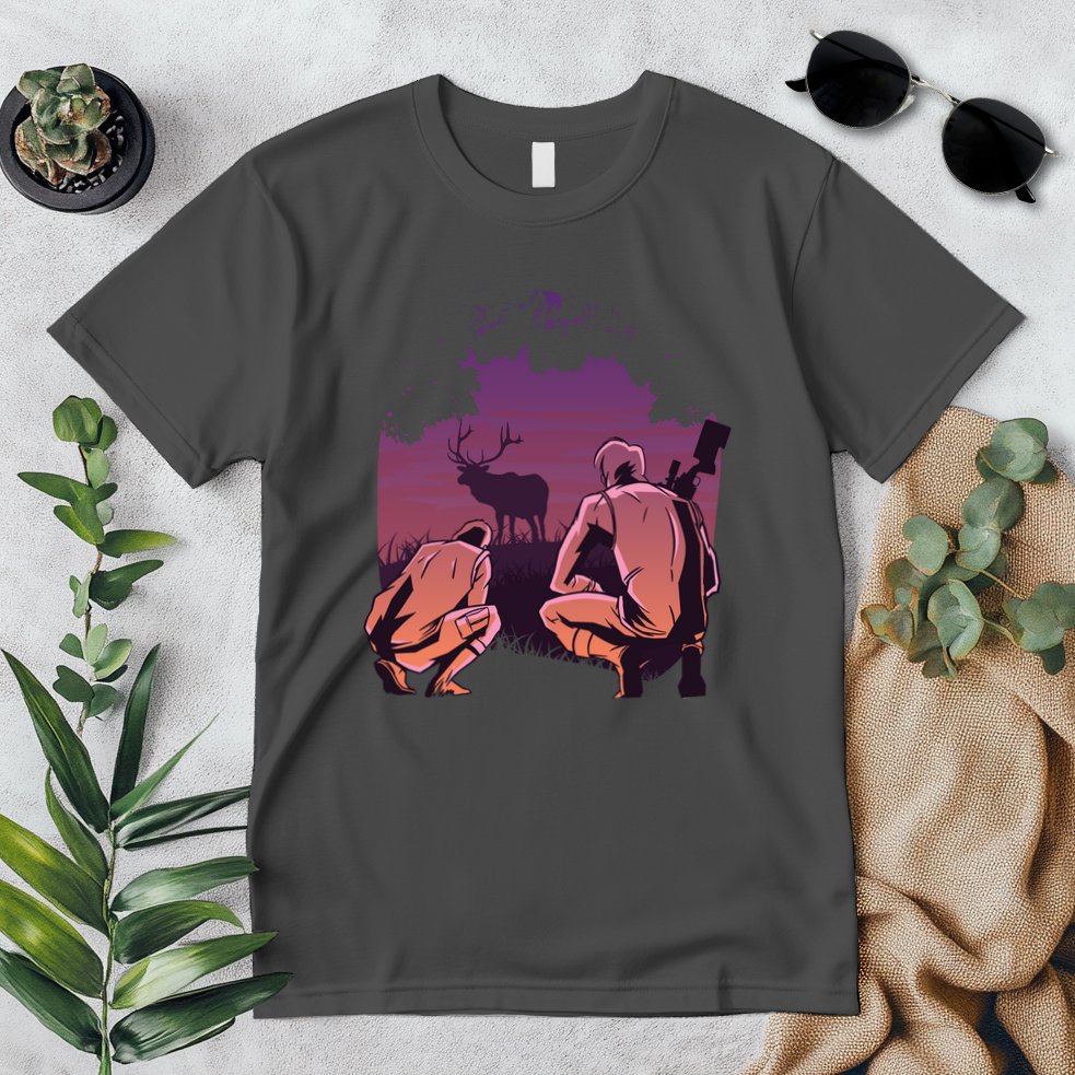 Deer Hunting Scene Premium T-Shirt