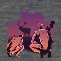 Deer Hunting Scene Wool Snapback Cap