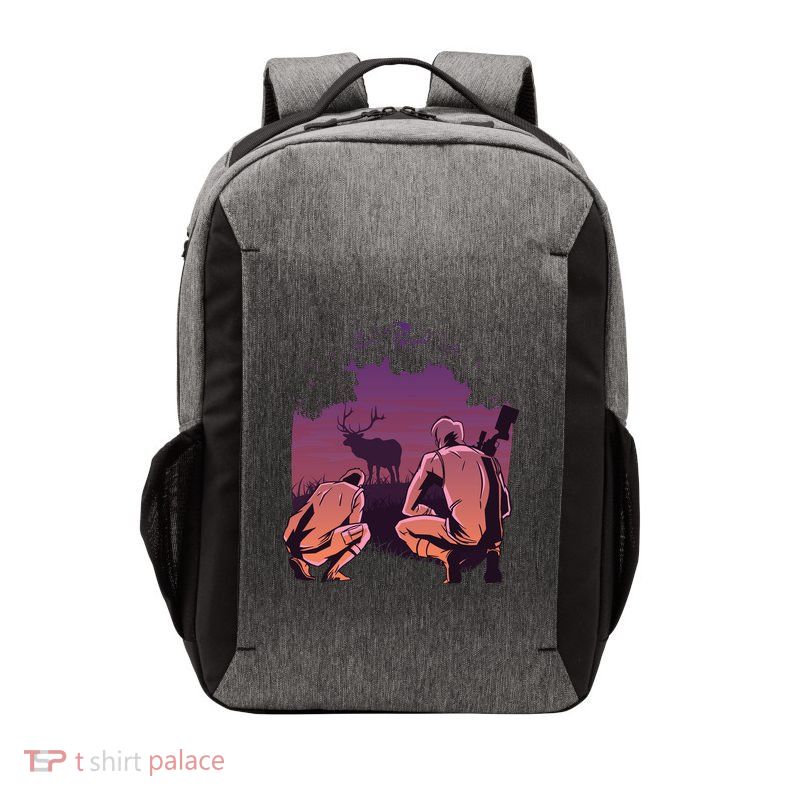 Deer Hunting Scene Vector Backpack