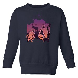 Deer Hunting Scene Toddler Sweatshirt