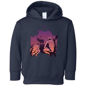 Deer Hunting Scene Toddler Hoodie