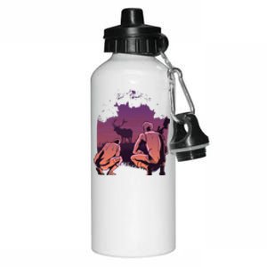 Deer Hunting Scene Aluminum Water Bottle