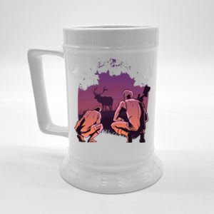 Deer Hunting Scene Beer Stein