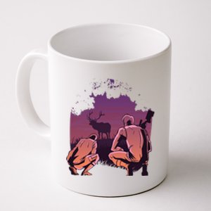 Deer Hunting Scene Coffee Mug