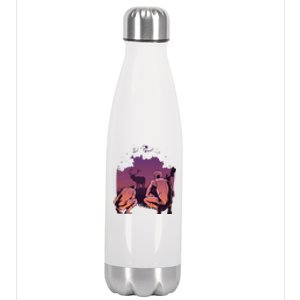 Deer Hunting Scene Stainless Steel Insulated Water Bottle