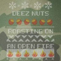 Deez Nuts Roasting On An Open Fire Ugly X-Mas Legacy Tie Dye Trucker Hat
