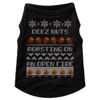 Deez Nuts Roasting On An Open Fire Ugly X-Mas Doggie Tank