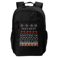 Deez Nuts Roasting On An Open Fire Ugly X-Mas Backpack