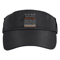Deez Nuts Roasting On An Open Fire Ugly X-Mas Adult Drive Performance Visor