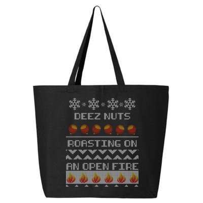 Deez Nuts Roasting On An Open Fire Ugly X-Mas 25L Jumbo Tote