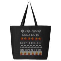 Deez Nuts Roasting On An Open Fire Ugly X-Mas 25L Jumbo Tote