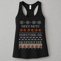 Deez Nuts Roasting On An Open Fire Ugly X-Mas Womens Tank Top