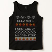 Deez Nuts Roasting On An Open Fire Ugly X-Mas Tank Top